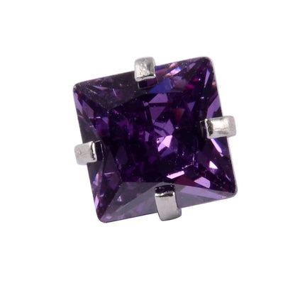 Stainless Steel Heart Labret Round Zircon Stud Earrings With Diamond XINGX Labret Lip Ring 2-5mm Zircon Earrings Accessories