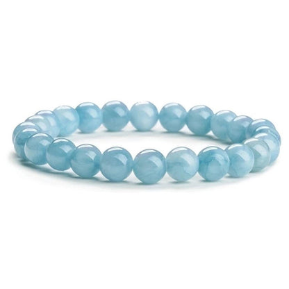 Minimalist Solid Color Natural Stone Beaded Bracelets