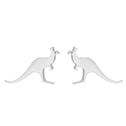 1 Pair Minimalist Animal Plating 304 Stainless Steel 18K Gold Plated Ear Studs