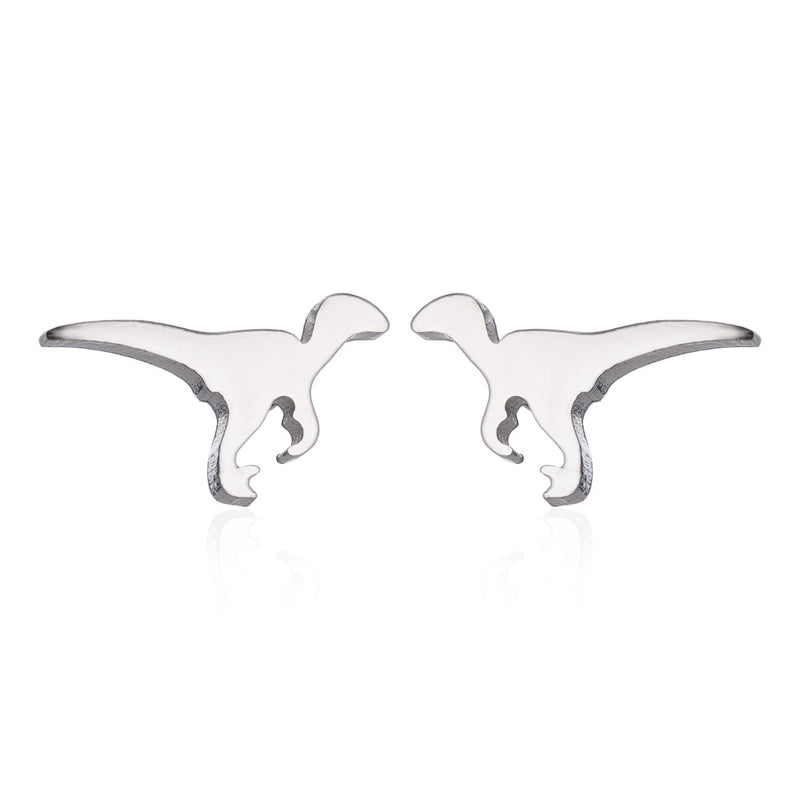 1 Pair Minimalist Dinosaur Plating 304 Stainless Steel 18K Gold Plated Ear Studs