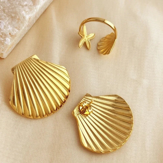 Minimalist Heart Shape 304 Stainless Steel Plating Stainless Steel Jewelry Sets