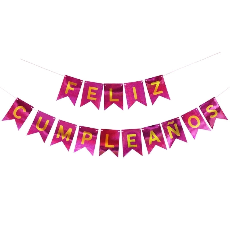 Letter Paper Flag Birthday Decorations