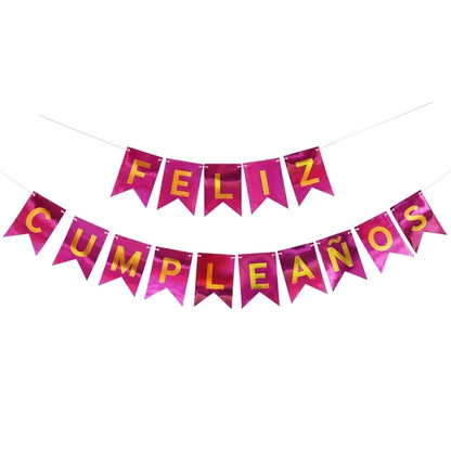Letter Paper Flag Birthday Decorations