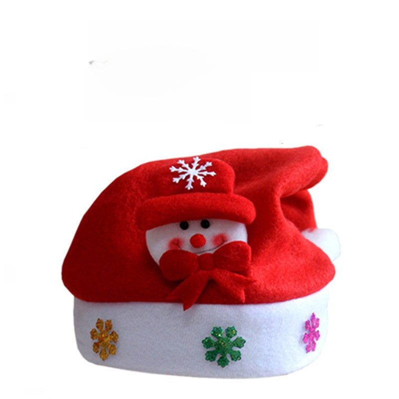 Christmas Hat For Kids Gift Christmas Hat For Adults And Children Cartoon Hat Elderly Snowman Hat Glowing Hat
