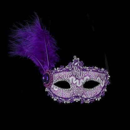 Christmas Mardi Gras Cute Feather Plastic Holiday Party Selfie Party Mask Party Supplies Party Accessories 1 Piece