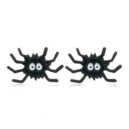 6 Pieces Gothic Cat Spider Alloy Women'S Drop Earrings 1 Pair
