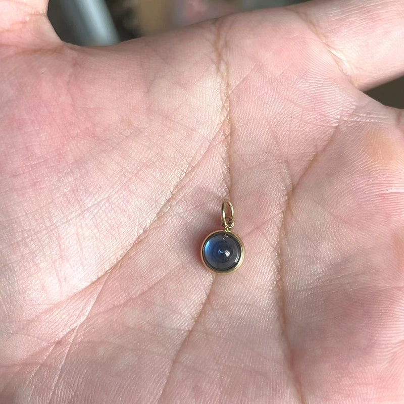 Retro Solid Color Titanium Steel Zircon Inlay Stainless Steel Necklaces