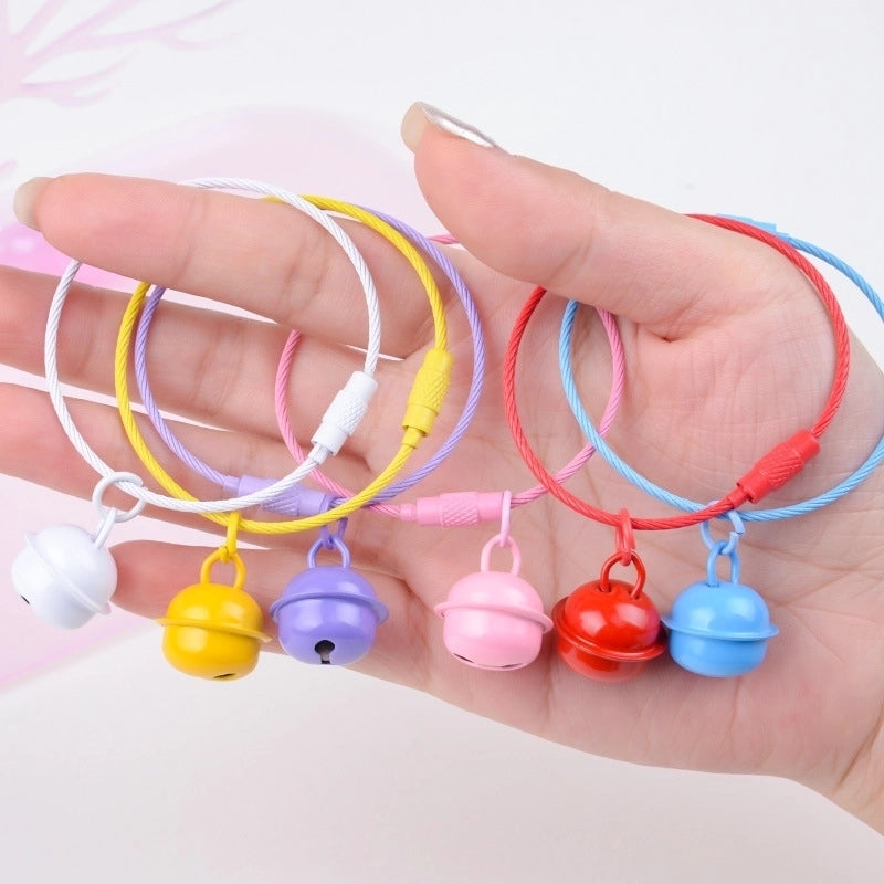 Cute Solid Color Bell Metal Unisex Bag Pendant Keychain 1 Piece