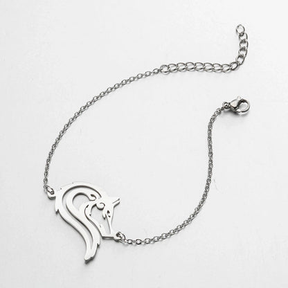 Fashion Animal 201 Stainless Steel 18K Gold Plated No Inlaid Bracelets In Bulk