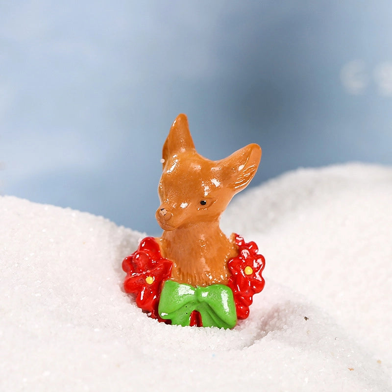 Christmas Cute Christmas Tree Santa Claus Gift Box Synthetic Resin Holiday Daily