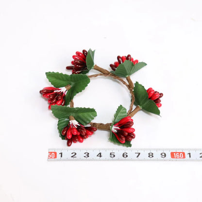 2 Pieces Can Be Matched With Christmas Decoration Pine Needle Napkin Rings For Hotel And Home Use Napkin Holders