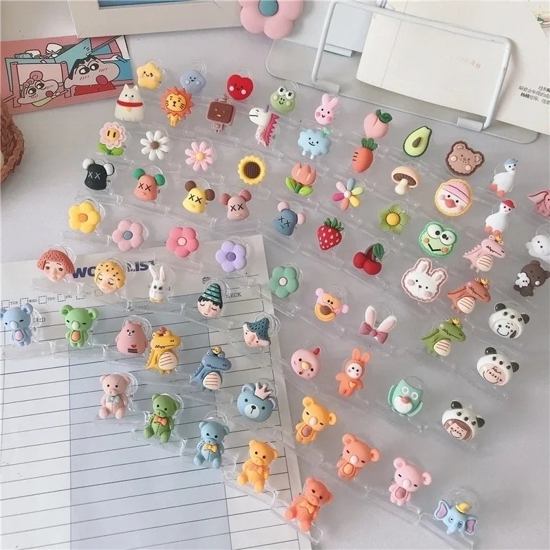 Creative Storage Pp Cartoon Cute Christmas Plastic Clip Style Random