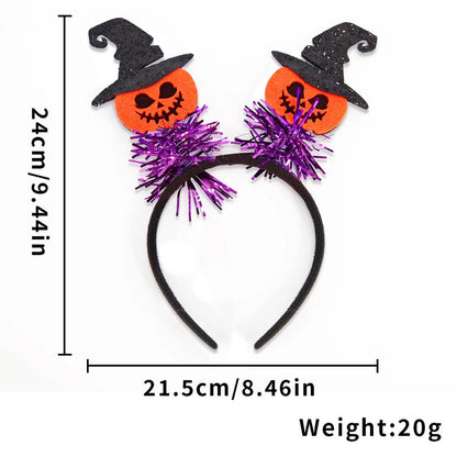 Halloween Hip-Hop Cool Style Cat Spider Web Plastic Felt Cloth Club Party Street