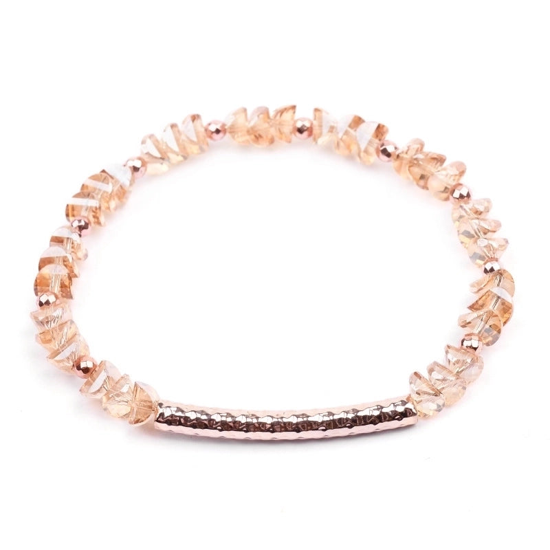 Minimalist Geometric Beaded Crystal Bracelets 1 Piece