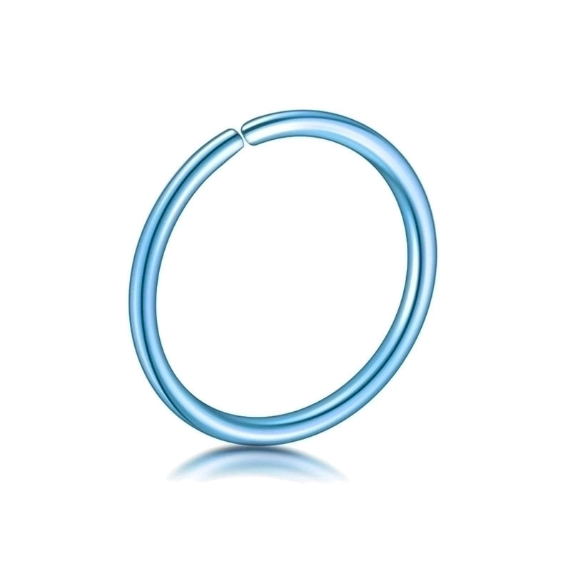 Fashion O-shape Stainless Steel Plating Nose Ring