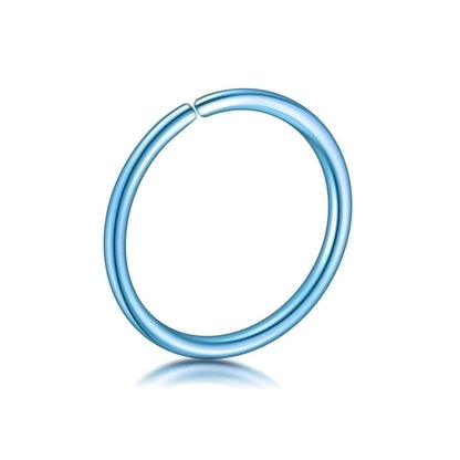 Fashion O-shape Stainless Steel Plating Nose Ring