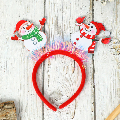 2 Pieces Christmas Headband Hair Accessories Party Christmas Costume Adult Children Christmas Headband Small Gift