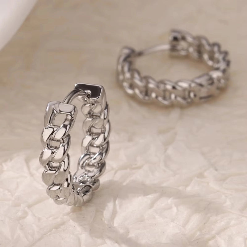 1 Pair Minimalist Geometric Heart Shape 304 Stainless Steel Earrings