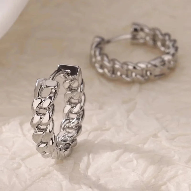 1 Pair Minimalist Geometric Heart Shape 304 Stainless Steel Earrings