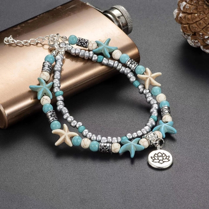 1 Piece Tongue Rings Marine Style Starfish Shell Alloy Plastic Glass