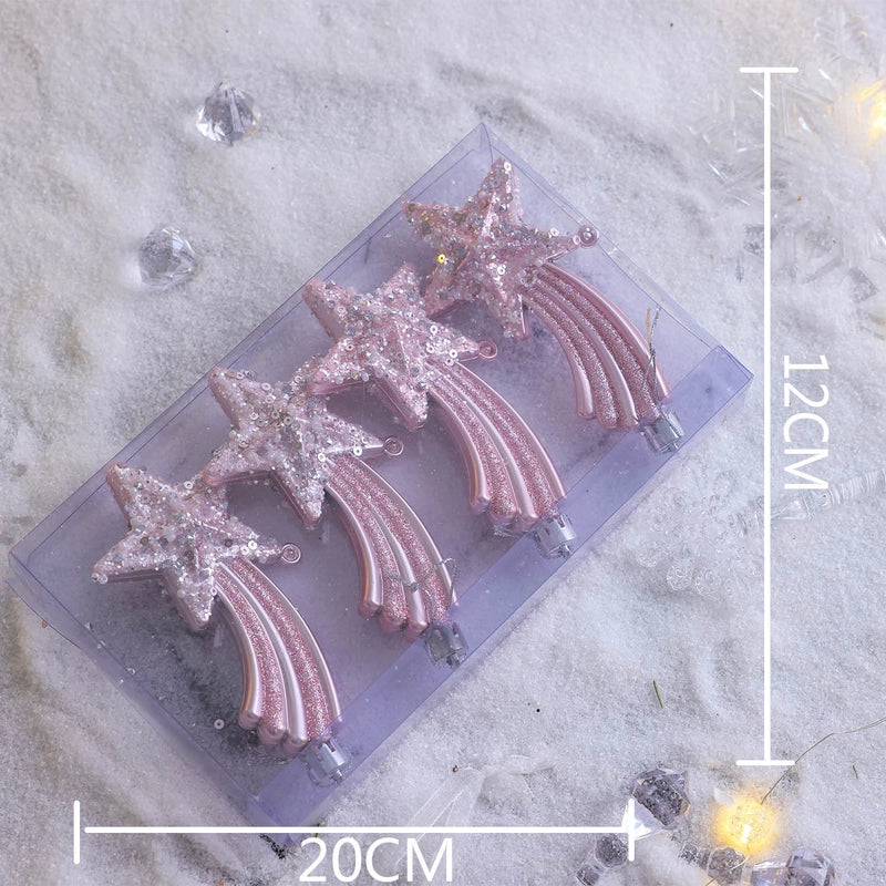 Plastic Ball Christmas Ball Petal Glitter White Foam Ball Christmas Decorations Christmas Tree Decoration Pendant