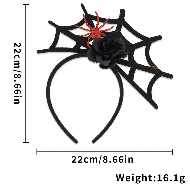 Halloween Hip-Hop Cool Style Cat Spider Web Plastic Felt Cloth Club Party Street