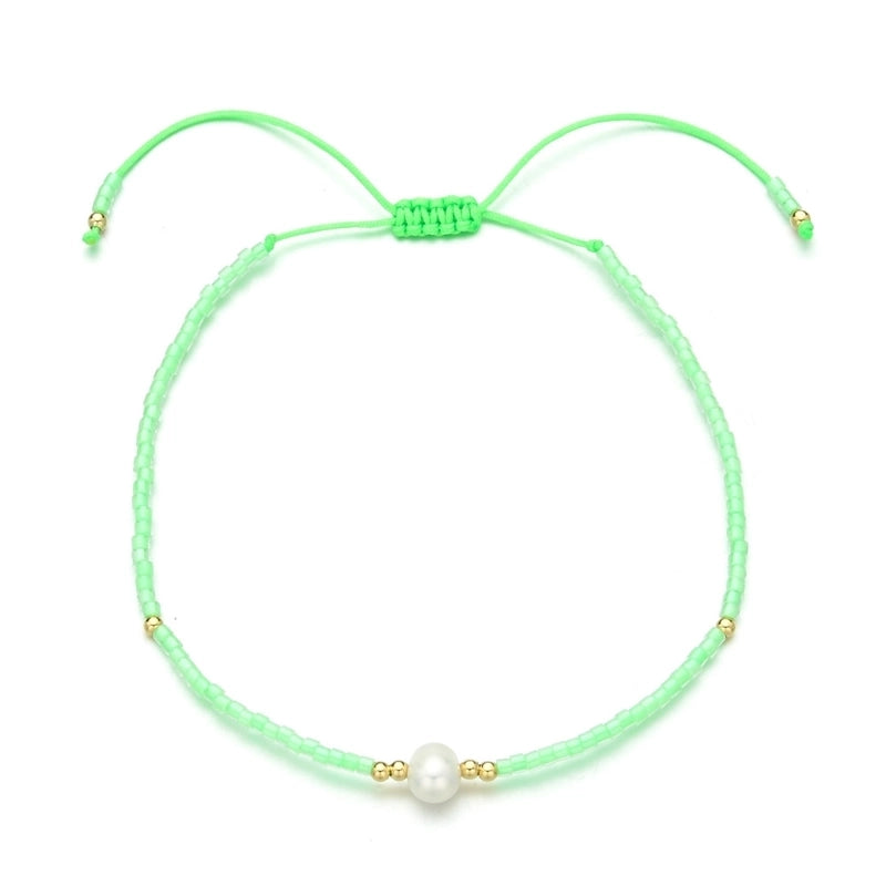 Bohemian Colorful Freshwater Pearl Seed Bead Bracelets