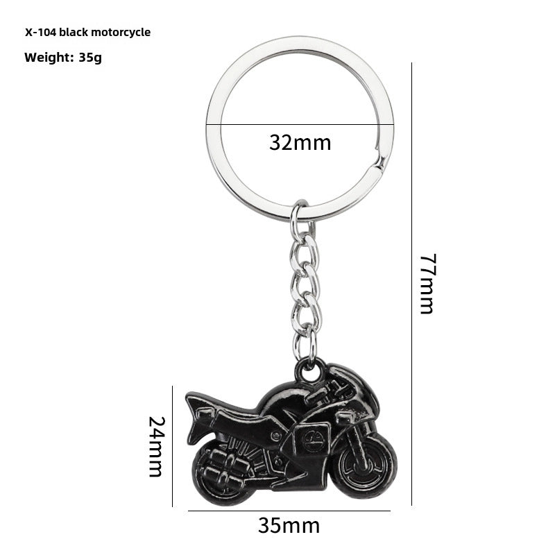 Simulation Cool Helmet Motorcycle Suit Keychain Metal Helmet Keychain Pendant Motorcycle Keychain