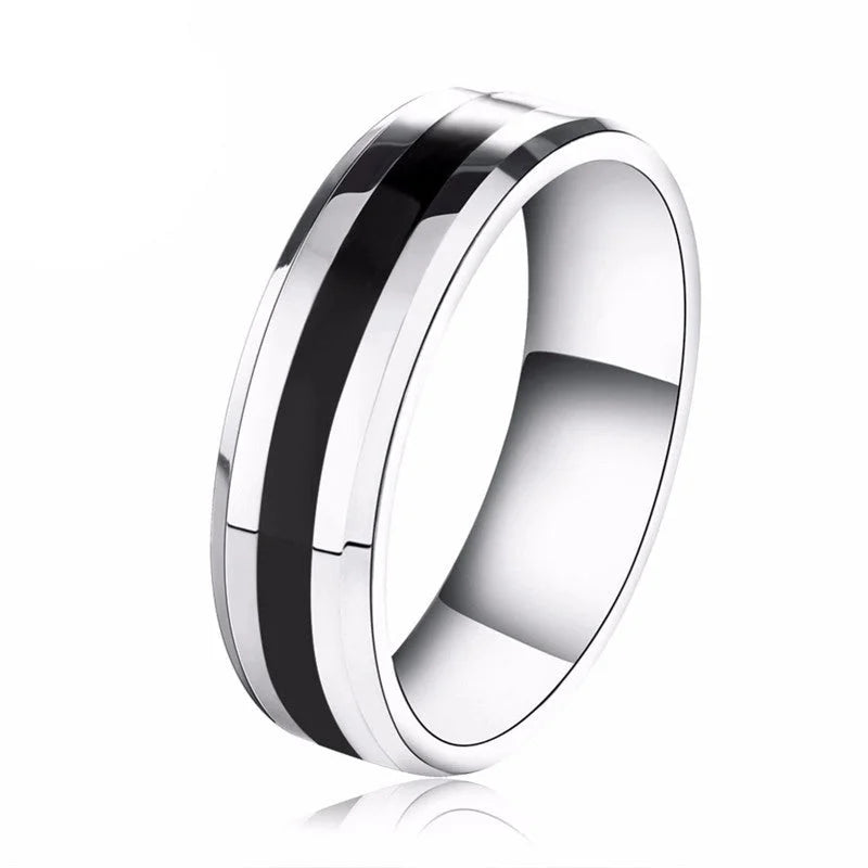 Minimalist Geometric Stainless Steel Stainless Steel Rings