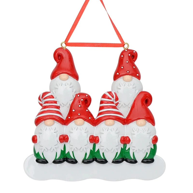 Christmas Cute Christmas Tree Bear Snowman Resin Party Hanging Ornaments