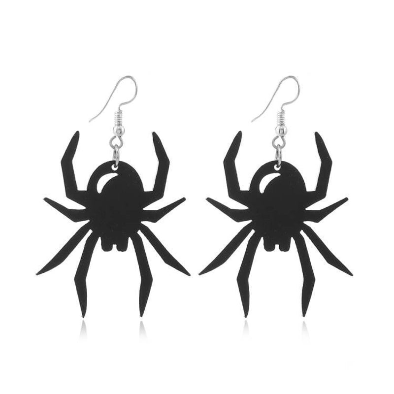 6 Pieces Gothic Cat Spider Alloy Women'S Drop Earrings 1 Pair