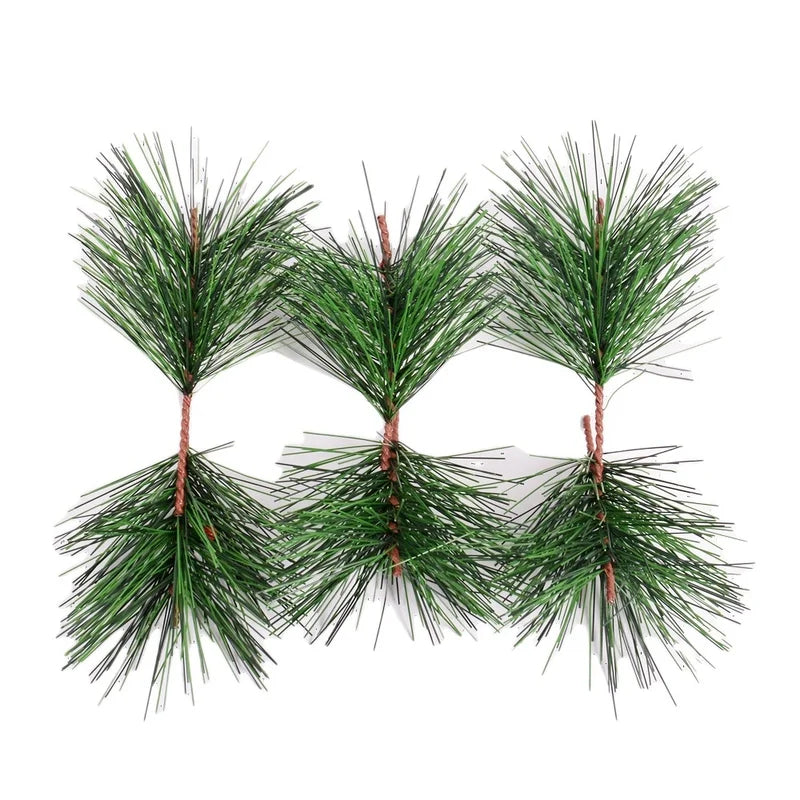 Christmas Simulation Pine Needle Strip Pine Leaf Mini Christmas Tree Accessories Gift Box Decoration Simulation Flower Christmas Decoration Ornaments