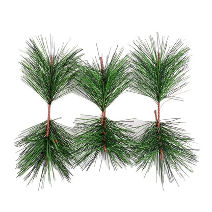 Christmas Simulation Pine Needle Strip Pine Leaf Mini Christmas Tree Accessories Gift Box Decoration Simulation Flower Christmas Decoration Ornaments