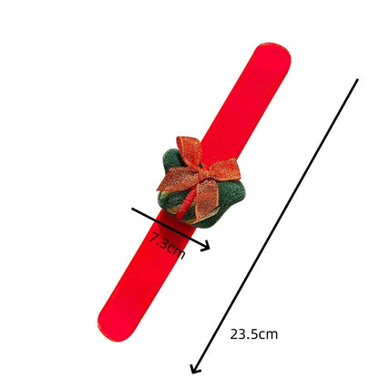 Christmas Cute Santa Claus Elk Alloy Fleece Cloth Tape Holiday Family Gathering Party Party Accessories