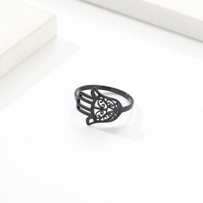 304 Stainless Steel 18K Gold Plated Basic Minimalist Classic Style Inlay Plaid Rhinestones Rings