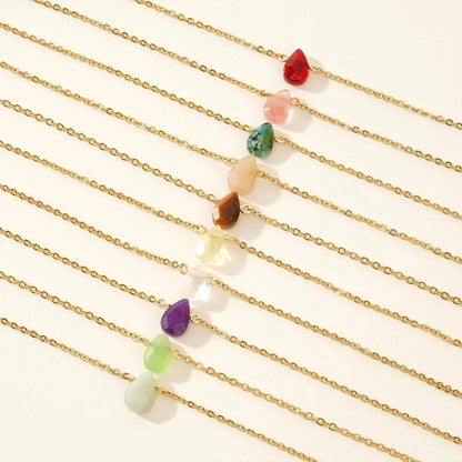 Basic Minimalist Classic Style Geometric 304 Stainless Steel Semi-precious Stone Bracelets In Bulk