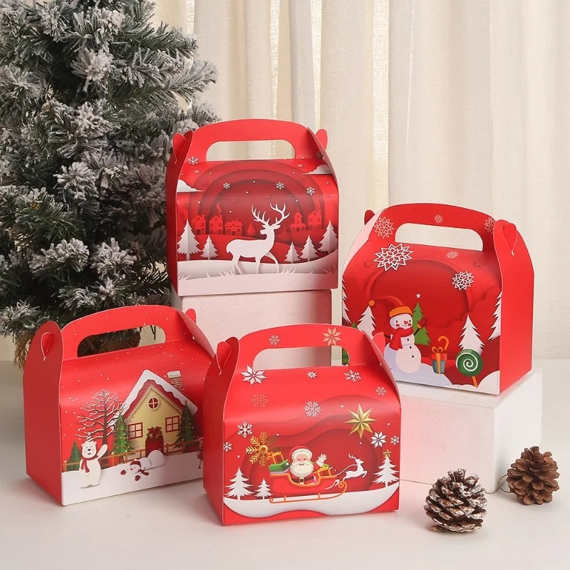 Christmas Nordic Style Santa Claus Snowman Christmas Party Gift Wrapping Supplies Gift Bags