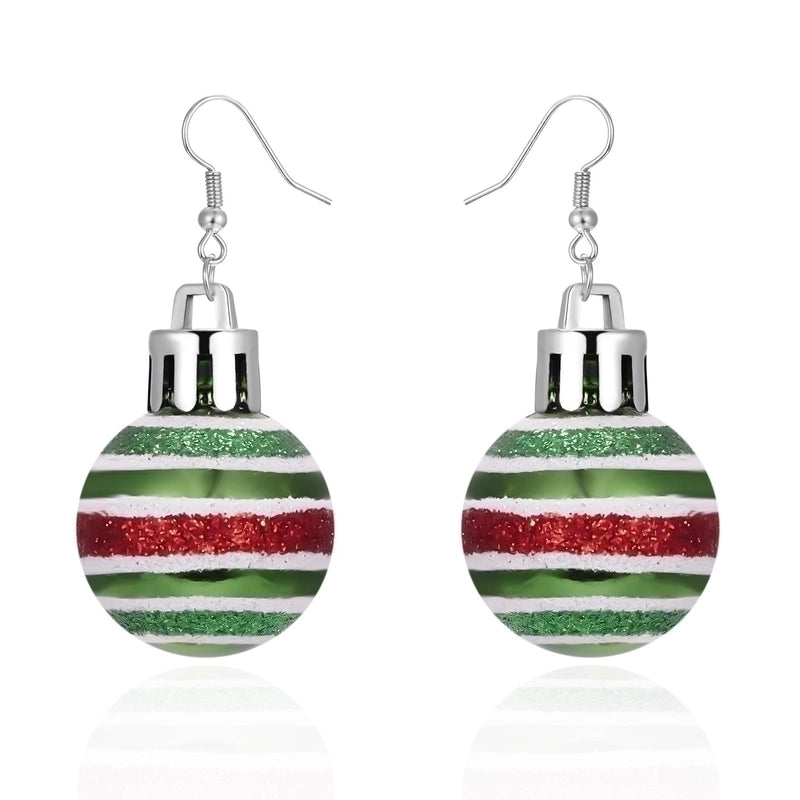 1 Pair Cute Star Stripe Snowflake Resin Ear Hook