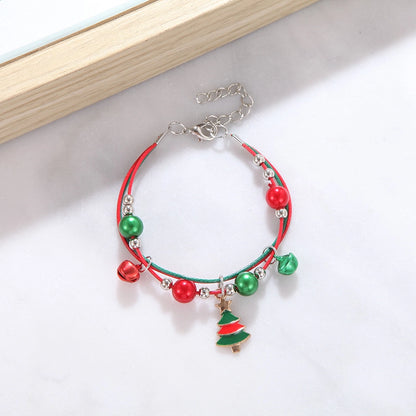 Cute Cartoon Character Alloy Plating Flakes Elk Christmas Women's