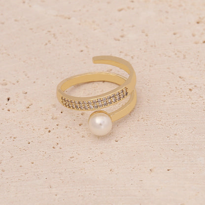 Women Metal Heart Copper Electroplating Rings