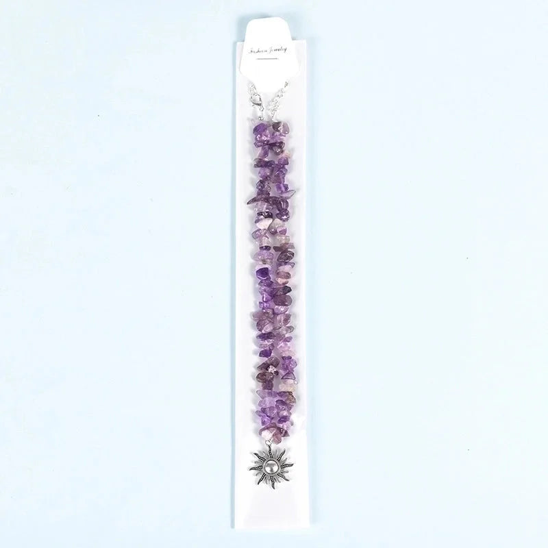 Fashion Geometric Crystal Beaded Necklace