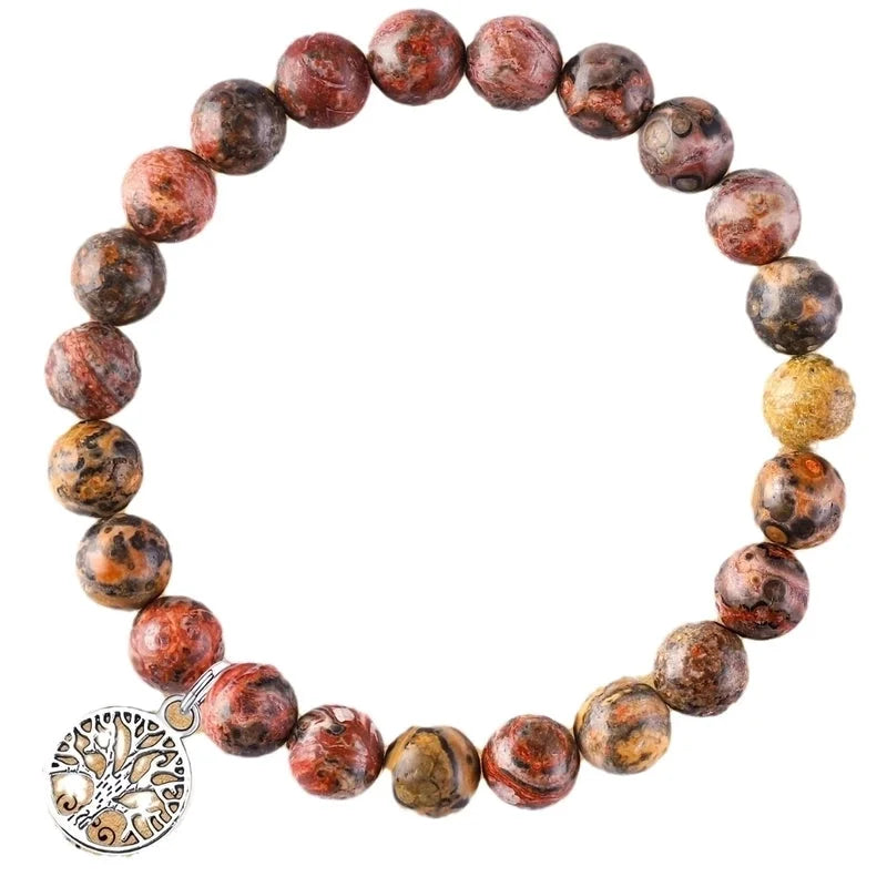 Casual Minimalist Tree 304 Stainless Steel Natural Stone Bracelets In Bulk