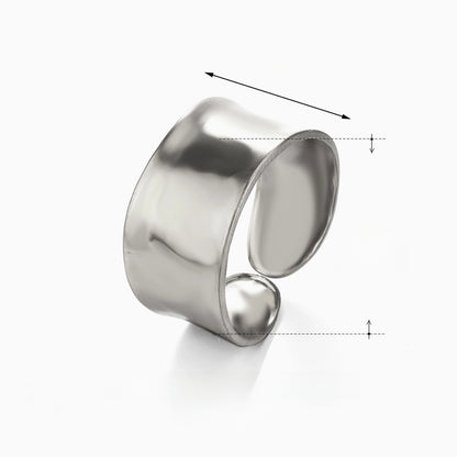 2 Pieces Minimalist Geometric 304 Stainless Steel 18K Gold Plated Polishing Plating Open Rings