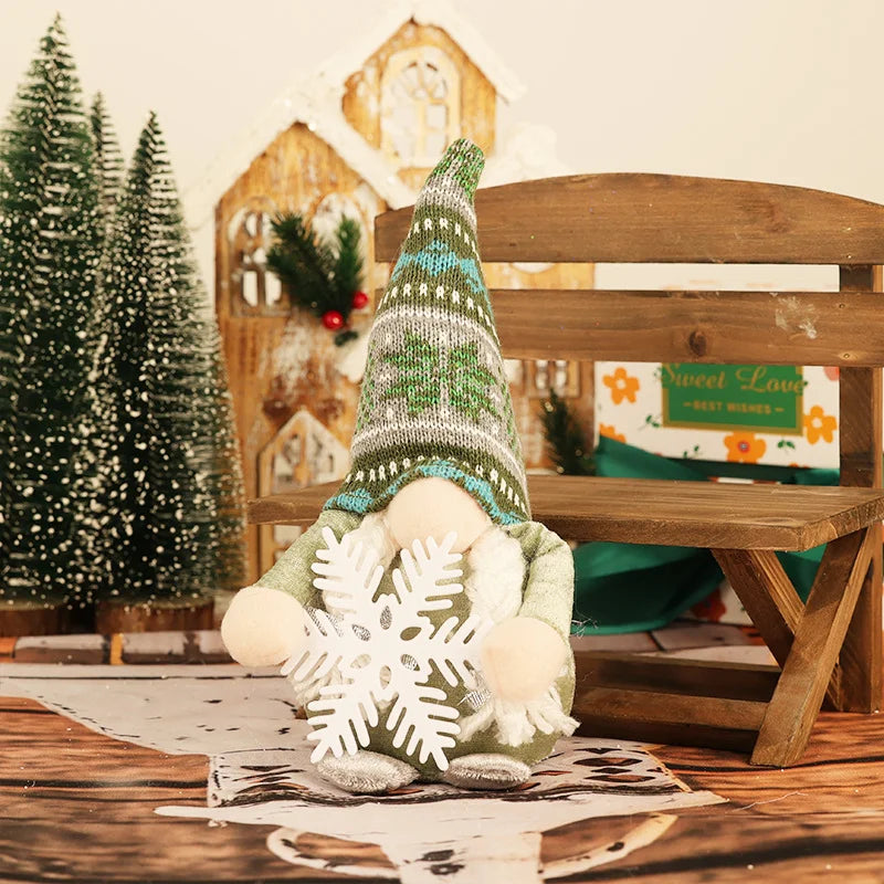 Christmas Decoration Supplies Christmas Nose With Lights Rudolph Doll Glowing Gnome Ornament