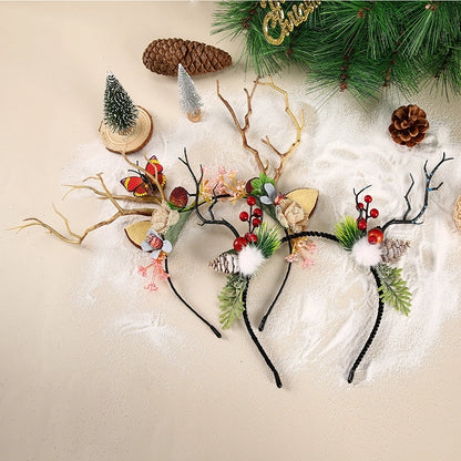 Christmas Fashion Women'S Antlers Plastic Hair Band
