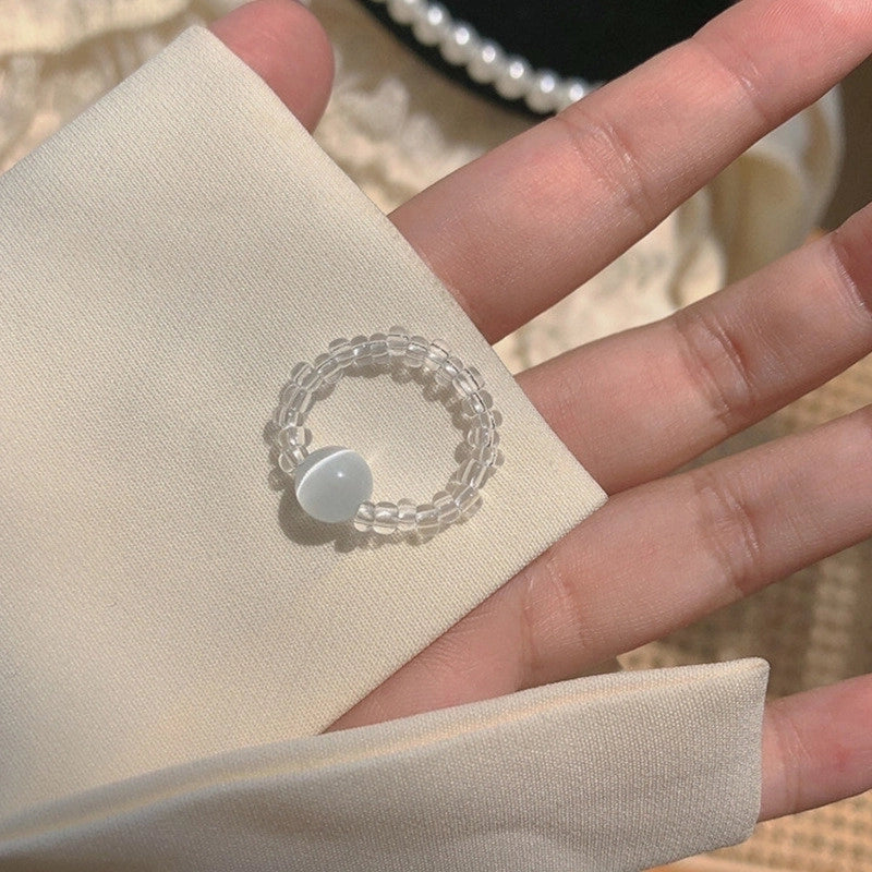 Fairy Style Modern Style Minimalist Moon Heart Shape Butterfly Alloy Copper Gold Plated Silver Plated Artificial Gemstones Artificial Diamond Open Ring In Bulk