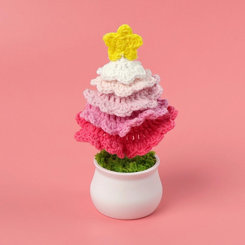 Christmas Pastoral Christmas Tree Plastic Yarn Party Ornaments