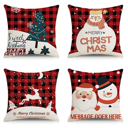 Christmas Combination Pillow Case New Home Sofa Decoration Cushion Pillow Case Manufacturers