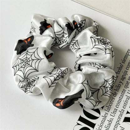 Hip-Hop Funny Halloween Pattern Printing Pumpkin Cloth Hair Tie