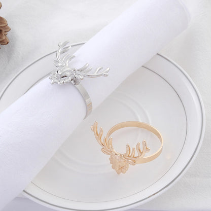 Christmas Casual Vacation Solid Color Alloy Home Daily Napkin Ring
